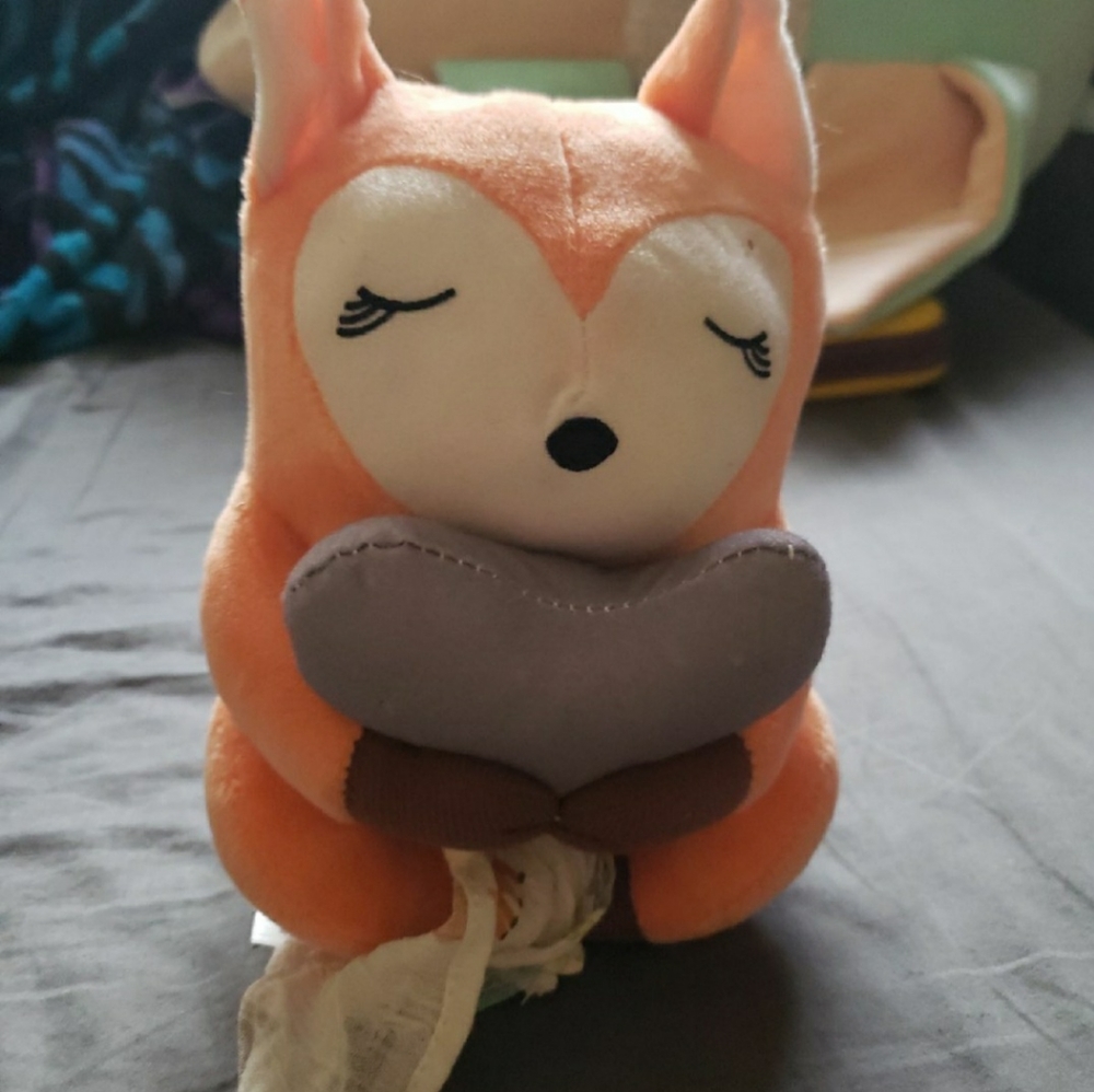 Heart beat plush animal